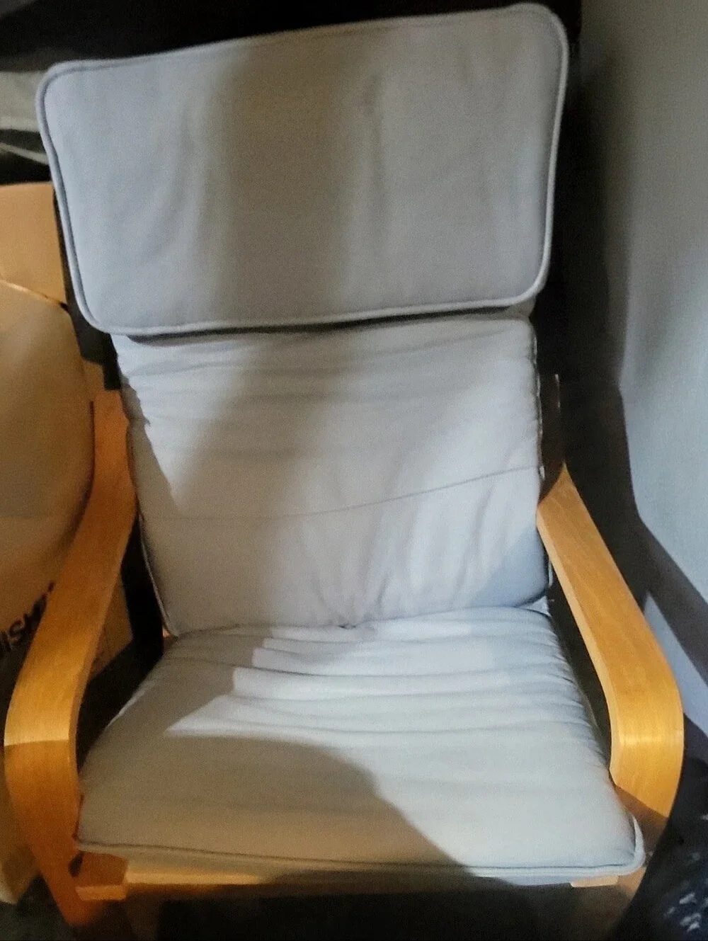 IKEA Poang Chair Cushion Cover Light Blue